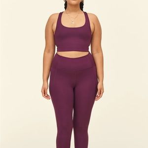 Plum Compressive High-Rise Legging